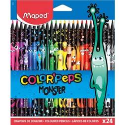 Maped Colorpeps Monster triangular crayons 24 colors