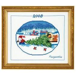 Permin Broderikit Årstomte 2008