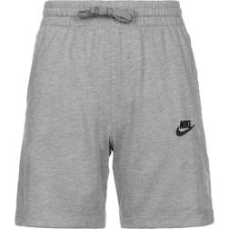 Nike Sportswear Big Kids' Jersey Shorts - Carbon Heather/Black/Black