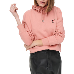 Only Sweatshirt rose en coton