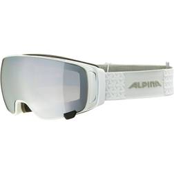 Alpina Double Jack Mag Q Lite Ski Goggles Dobleflex/CAT1-3 White