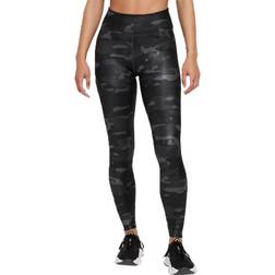 Nike Dri-FIT One Mid-Rise Camo Leggings Women - Dark Smoke Grey/White