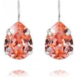 Caroline Svedbom Mini Drop Clasp Earrings - Silver/Rose Peach