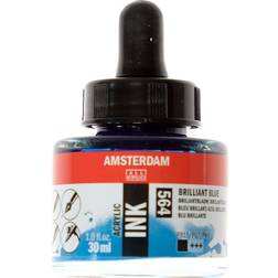 Amsterdam Acrylic Ink Bottle Brilliant Blue 30ml