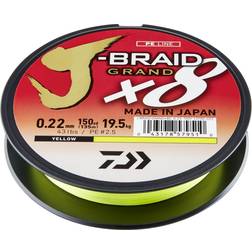 Daiwa J-Braid Grand X8 135 Yellow Fiskelina