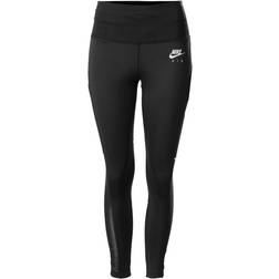 NIKE Air Dri-FIT Fold-Over Waist 7/8 Running Leggings Women - Black/White