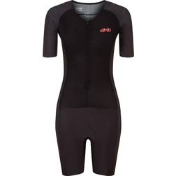 Dhb Aeron Lab Short Sleeve Tri Suit Women - Black/Pink