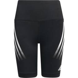 adidas Believe This Aeroready 3-Stripes High-Rise Stretch Short Training Tights Kids - Black/White