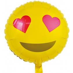 Emoji hjerter folie ballon