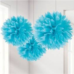 Amscan Ljusblå pompoms 3-pack