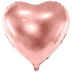 PartyDeco Foil Ballons Heart 61cm Rose Gold