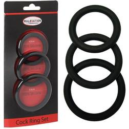 Malesation Cock Ring Set (Ø 4cm, 4,5cm, 5cm)