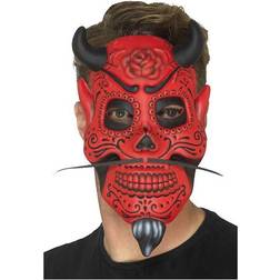 Smiffys Day of the Dead Devil Adult Mask