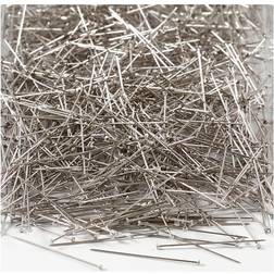 Knappenåle, L: 30 mm, tykkelse 0,2 mm, sølv, 500g
