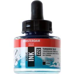 Amsterdam Acrylic Ink Bottle Turquoise Blue 30ml