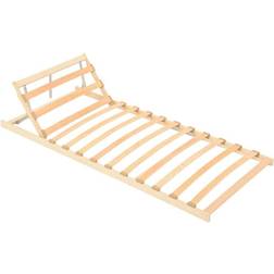 vidaXL Slatted Bed Base with 13 Slats Adjustable Head Sengeramme 80X200cm
