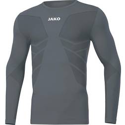 JAKO Comfort 2.0 Longsleeve T-shirt Men - Stone Gray