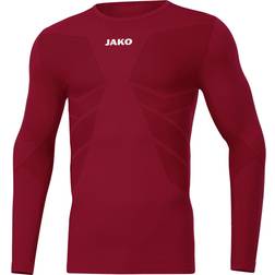 JAKO Comfort 2.0 Longsleeve T-shirt Men - Wine Red