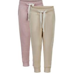 Minymo Pantalón - Beige/Rosa