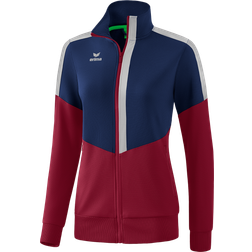 Erima Squad Training Jacket Women - New Navy/Bordeaux/Silver Gray