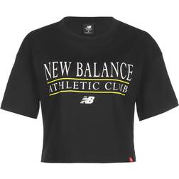 New Balance Essentials Athletic Club Boxy T-shirt Women's - Black