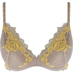 Wacoal Lace Perfection Plunge Push Up Bra - Moon Rock