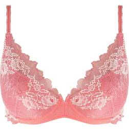 Wacoal Lace Perfection Plunge Push Up Bra - Strawberry Ice