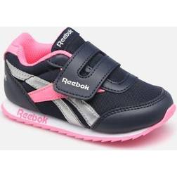 Reebok Girls Royal Cl Jog Trainers - Pink/Vector Navy