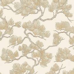 Dutch Wallcoverings Wallpaper Pine Tree Cream