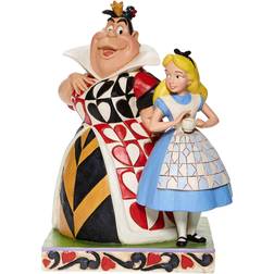 Disney Traditions Alice in Wonderland Alice and Queen of Hearts Chaos and Curiosity by Jim Shore Statue