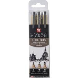 Sakura Pigma Micron Fineliners 3-pack Bred