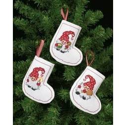 Permin Julstrumpor Tomtenissar 3-pack
