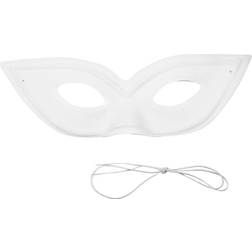 Creativ Company Maske Højde 7 cm Bredde 20 cm hvid Zorro 12 stk