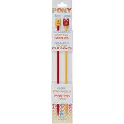 Pony Children's Coloured Knitting Needles 4.00mm (P61659)