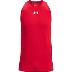 Under Armour Baseline Cotton Tank Top - Red/White