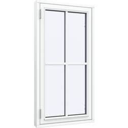 Sparvinduer BH0105 Træ Sideswing Vindue med 2-lags glas 60x120cm