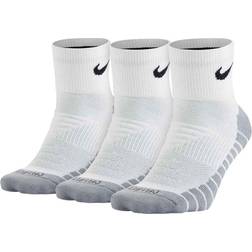 NIKE Everyday Max Cushioned Training Ankle Socks 3-pack - White/Wolf Grey/Black