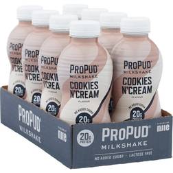 NJIE ProPud Protein Milkshake Cookie & Cream 330ml 8 stk