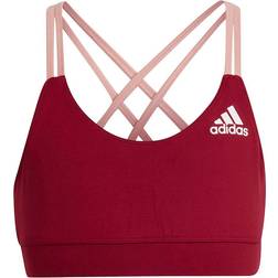 Adidas Aeroready Yoga Training Bra - Legacy Burgundy/Wonder Mauve/White