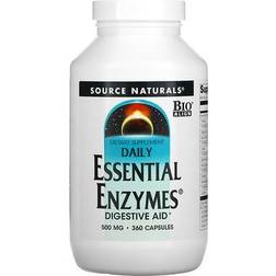Source Naturals Daily Essential Enzymes 500 mg 360 Capsules 360 st