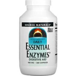 Source Naturals Daily Essential Enzymes 500 mg 360 Capsules 360