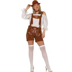 Fiestas Guirca Brown Lederhosen Shorts Women