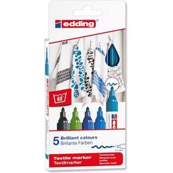 Edding Textile markers set of 5 cool colours