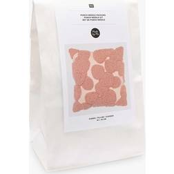 Rico Design Rico Design Needle Punch Cushion Craft Kit, Pink