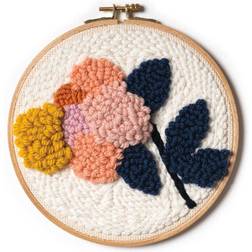Rico Design Rico Design Needle Punch Flower Hoop Kit