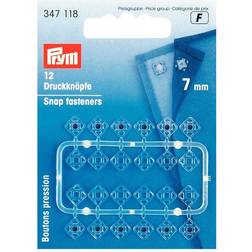 Prym tryckknappar i plast 7 mm, fyrkantiga