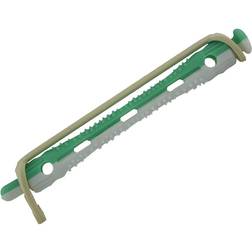Comair Green and White Vented Perm Rods 6mm x 70mm Pack of 12