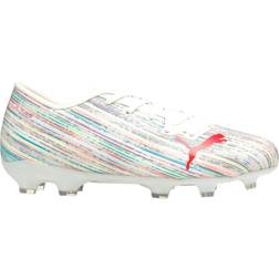 Puma Ultra 2.2 FG/AG White/Red Unisex Zapatos - Multicolor