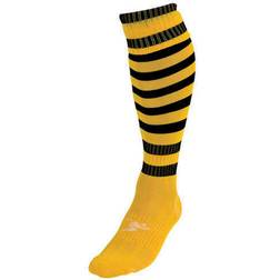 Precision Pro Hooped Football Socks Kids - Gold/Black