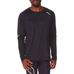 2XU Aero Long Sleeve Top Men - Black/Silver Reflective